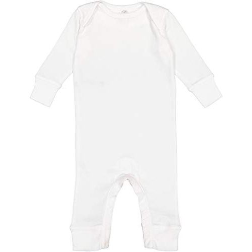 RABBIT SKINS Baby Long Sleeve Long Leg Bodysuit Boy & Girl | Newborn 0-3 to 24 Months