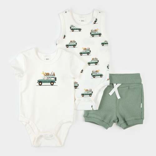 Safari SUV 3pc Bodysuit Set