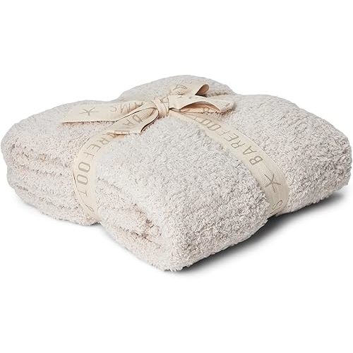 Barefoot Dreams, Unisex, CozyChic® Stroller Blanket, Stone, Baby