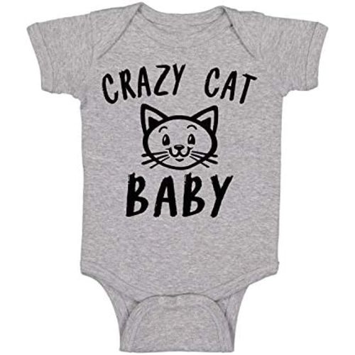 Cute Kitten Crazy Cat Baby - Funny Baby Essentials Bodysuit- Newborn Girl Clothes Boy Outfits