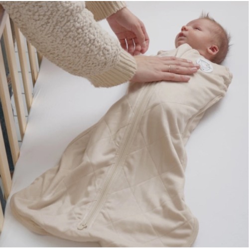 Dreamland Baby Co. Bamboo Classic Swaddle (Non-weighted) - Oat, 0-6 Months