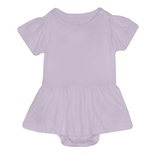 Short Sleeve Skirted One Piece in Thistle