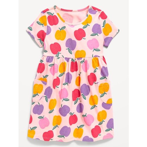 Printed Jersey-Knit Short-Sleeve Dress for Toddler Girls | Old Navy