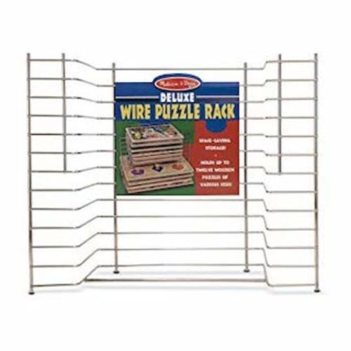 Melissa & Doug Deluxe Metal Wire Puzzle Storage Rack