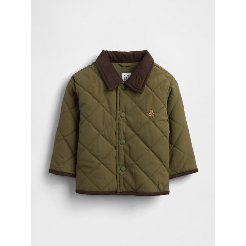 Baby Recycled Quilted Barn Jacket | Gap I 6-12 Months