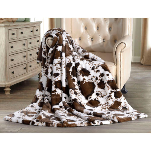 LUX THROW BROWN COW DOTCOM ONLY - Sam's Club