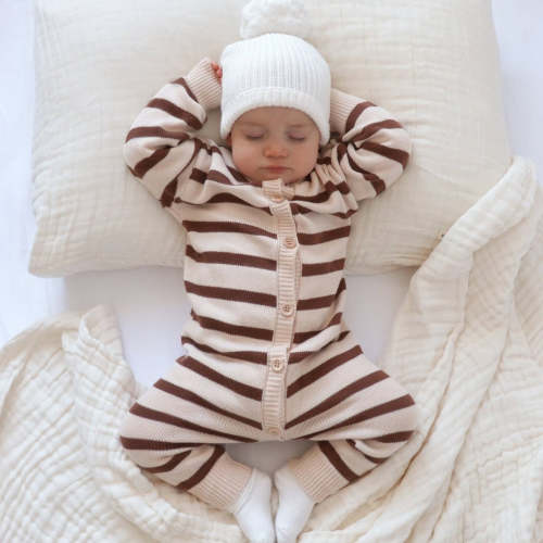 Cookie Long Sleeve Knit Romper