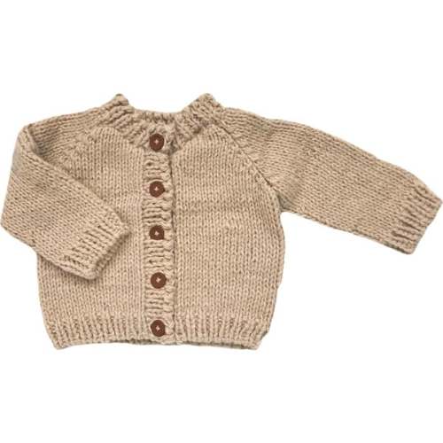 Classic Cardigan, Latte - The Blueberry Hill | Maisonette
