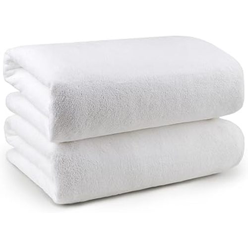 Orighty Bath Towels Pack of 2(27’’ x 54’’) - Soft Feel White Bath Towel, Highly Absorbent Bathroom Towels for Body, Quick Drying, Towel for Sport, Yoga, SPA, Fitness