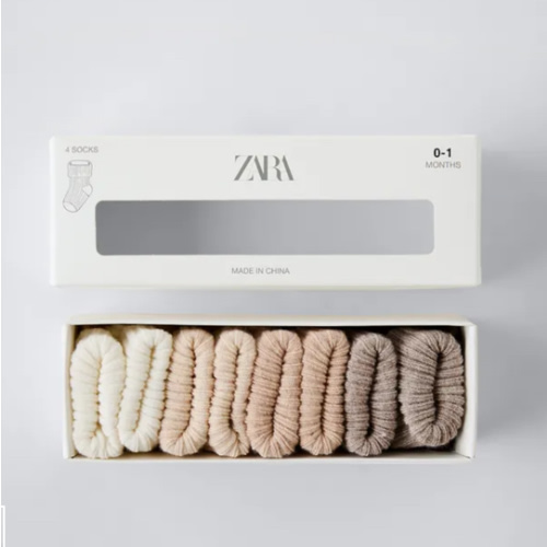 FOUR-PACK OF COLORFUL SOCKS - Light beige | ZARA United States
