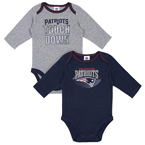 Gerber Baby NFL Team 2 Pack Long Sleeve Onesie Bodysuit