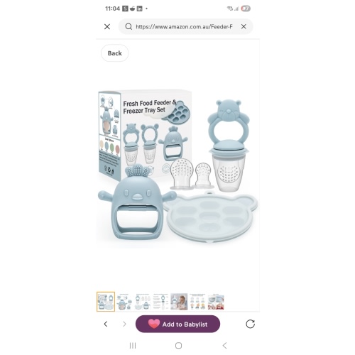 3 Pack Baby Fruit Food Feeder & Freezer Tray Set and Silicone Teething Toy for Babies, BPA Free Infant Teething Relief Toy for 3+ Months, Additional Silicone Sacs : Amazon.com.au: Baby