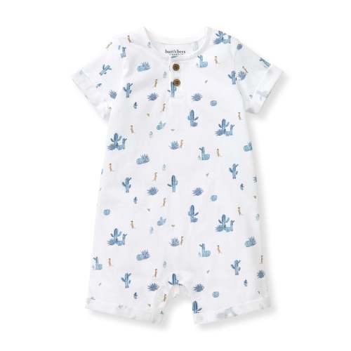 Desert Life Organic Cotton Baby Boy Romper – Burt's Bees Baby