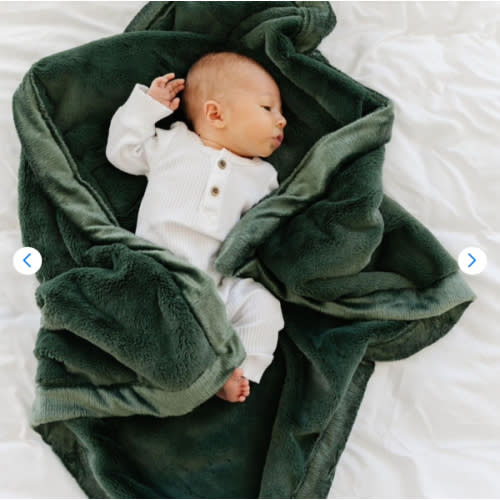 LUSH RECEIVING BLANKETS - hunter green