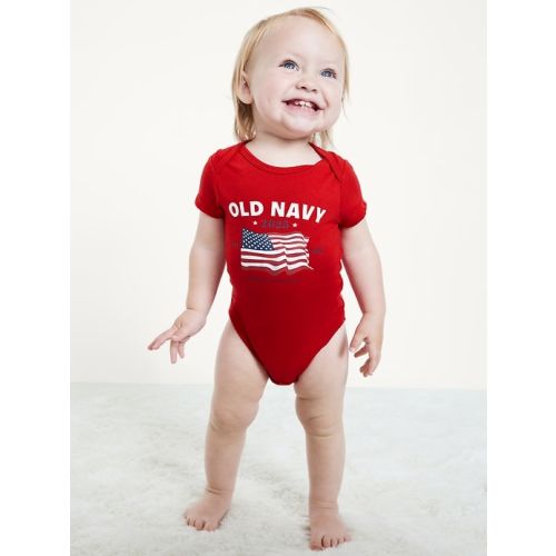 Short-Sleeve Logo-Graphic Bodysuit for Baby | Old Navy