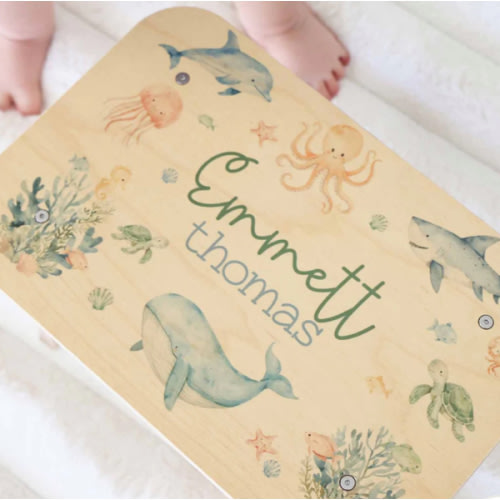 Kids Personalized Step Stools Sea Cuties