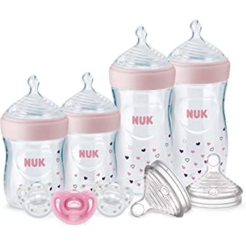NUK Simply Natural Baby Bottles with SafeTemp Gift Set