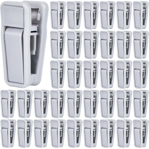40 Pcs Plastic Baby Hanger Clips Slim-line Finger Clips Set for Clothes Hanger Velvet Hanger (Grey)