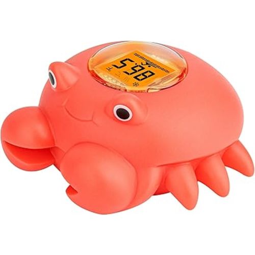 Floating Crab Baby Bath Thermometer – Rechargeable Digital Pool & Bathtub Thermometer, Baby Shower Gifts, IPX8 Waterproof, Fahrenheit Display for Swimming Pools, Spas & Hot Tubs by BGYTWEYTD