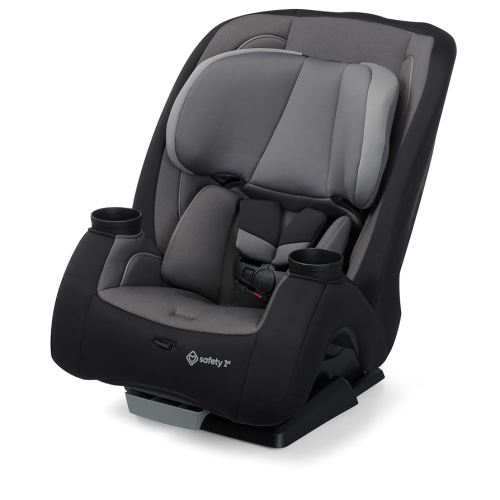 Safety 1st TriMate 3-in-1 Convertible Car Seat, Slim Fit, Infant to Big Kid Car Seat, Easy-Install Harness, Machine-Washable Cover, Dishwasher-Safe Cup Holders, 5-100 lbs, Sharkskin