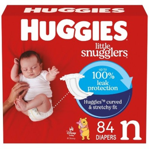 Huggies Little Snugglers Disposable Diapers - Size Newborn - 84ct