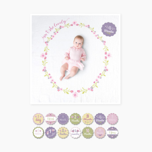 Lulujo Blanket and Milestone Cards - Lovely