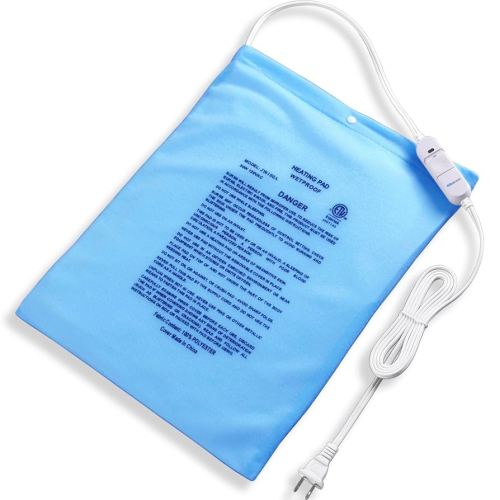 Boncare® Small Heating Pad Without Auto Shut Off for Back Pain Relief & Period Cramps & Cozy Pet Comfort, 2 Temperature Settings Waterproof Vinyl Heat Pad (12"x 15", 1)