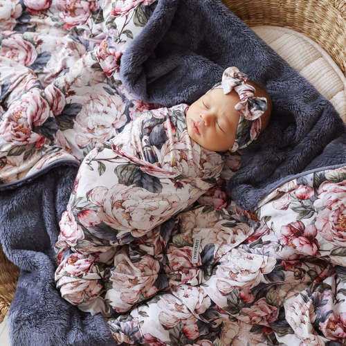 Aster Swaddle Headband Set