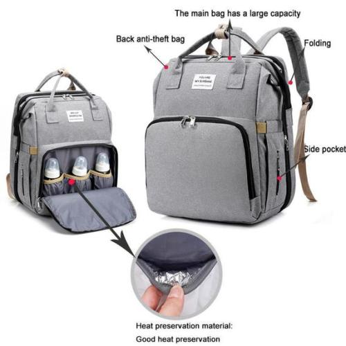 3 in 1 Travel Bassinet Foldable Baby Bed Diaper Bag Backpack - Etsy