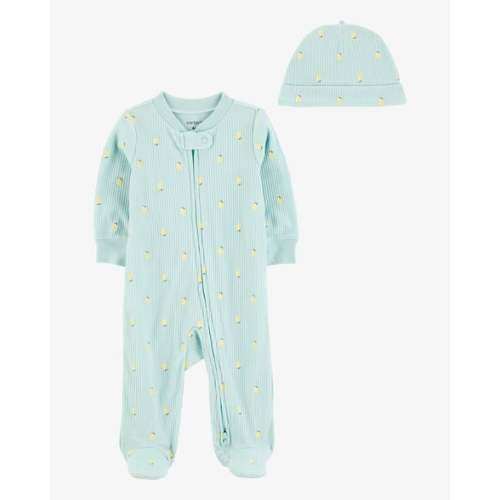Baby 2-Piece Lemon 2-Way Zip Sleep & Play Pajamas - Blue - Carter's | Carter's