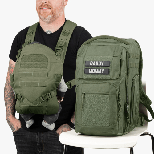 Everyday Diaper Backpack + Baby Carrier Bundle by Tactical Baby Gear