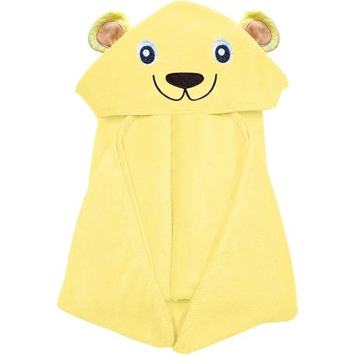 YOYOO Baby Bath Towel – Viscose Derived from Bamboo, Baby Hooded Towels - Newborn Essential Cute Yellow Lion-Perfect Baby Registry Gifts for Boy Girl