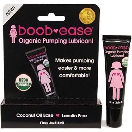 Bamboobies Pumping Lubricant Safe for Breastfeeding and Pumping Moisturizing Comfort for Nursing Moms - 0.5oz, 1 Pack