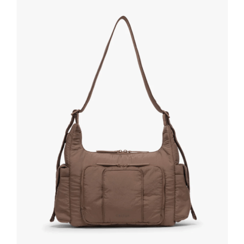 Crossbody Diaper Bag - HAZELNUT or OATMEAL