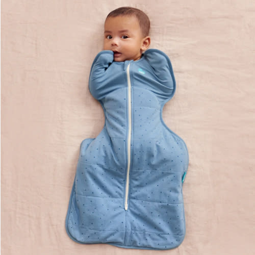 Swaddle Up™ 2.5 TOG Cotton Storm Blue Pebbles – Love to Dream US