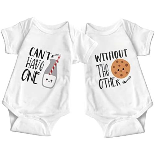 listery Twins Bodysuit Cute Baby Buddies Outfit Boy Girl Twin Outfits Best Friend Bodysuit For Babies Twin Clothes
