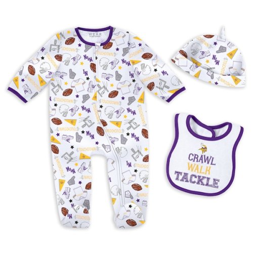 Newborn & Infant Minnesota Vikings WEAR by Erin Andrews Sleep & Play Set