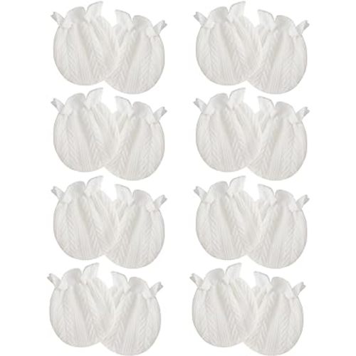Newborn Baby Mittens No Scratch Cotton Elastic Wrist Gloves Infant Toddler Mittens for Baby Boy Girl 0-6 Months
