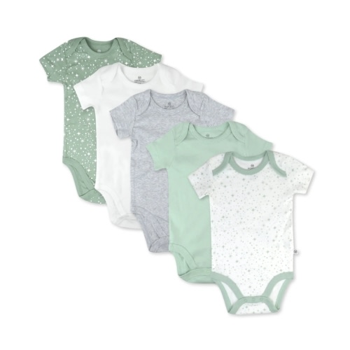 5-Pack Organic Cotton Short Sleeve Bodysuits | Honest Baby Clothing