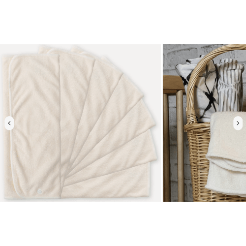 2-4-2 Bamboo Prefold Insert 7 Pack with Snaps