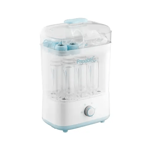 Papablic Baby Bottle Sterilizer and Dryer, Esterilizador De Biberones, Electric Steam Sterilizer for Baby Bottles, Pacifiers, and Pump Parts, Large Capacity 10 Bottle, Fast Sanitizes and Dries Bottles