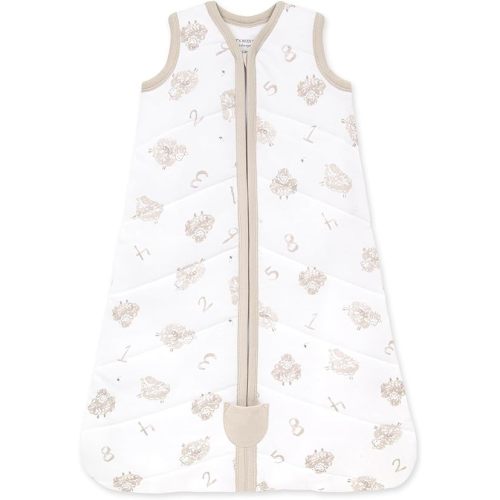 Burt's Bees Baby Beekeeper Infant Wearable Blanket, 100% Organic Cotton Unisex, Girl, Boy Swaddle Transition Sack - Light Weight 0.5 TOG or Medium Weight 1.5 TOG - Newborn Essentials Sleep Clothes - Medium Weight (1.5 TOG) - Small - Quilted Counting Sheep