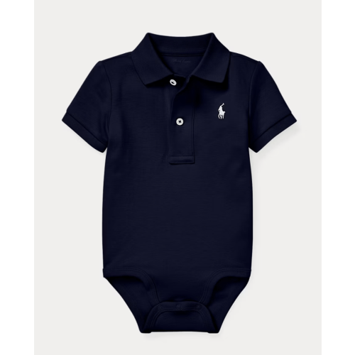 Soft Cotton Polo Bodysuit | Ralph Lauren