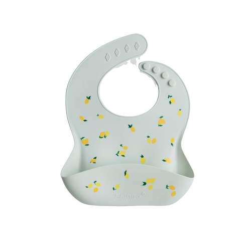 Silicone Bib Printed - Lemon