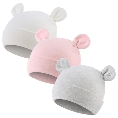 Cotton Newborn Baby Girls Hat Spring Newborn Boys Hat Cute Rabbit Infant Beanie