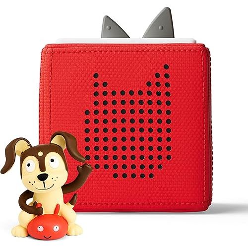 Tonies Toniebox Audio Player Starter Set with Playtime Puppy - Red