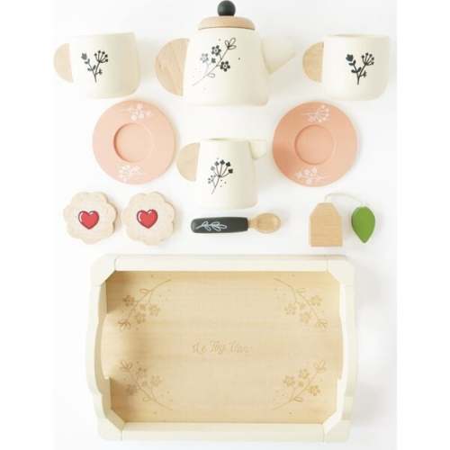 Wooden Tea Set and Tray - Le Toy Van | Maisonette