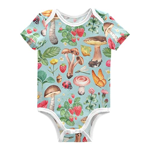 vvfelixl Baby Girls' Bodysuits Llama Alpaca Cactus Short Sleeve Cotton Baby Clothes For Girls 0-24 Months Black