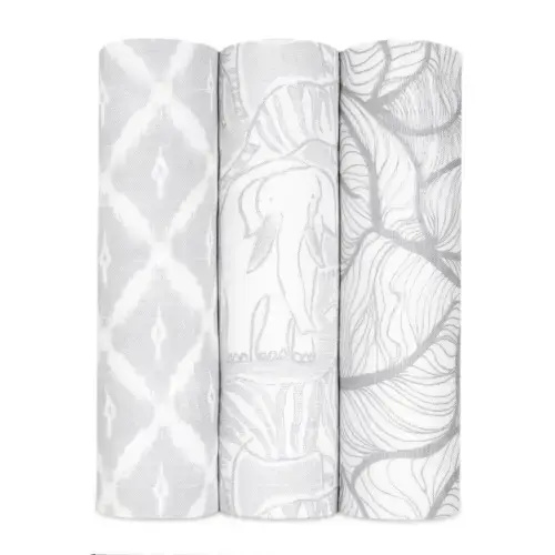 Culture Club Sky Print Muslin Swaddle 3pk | aden + anais