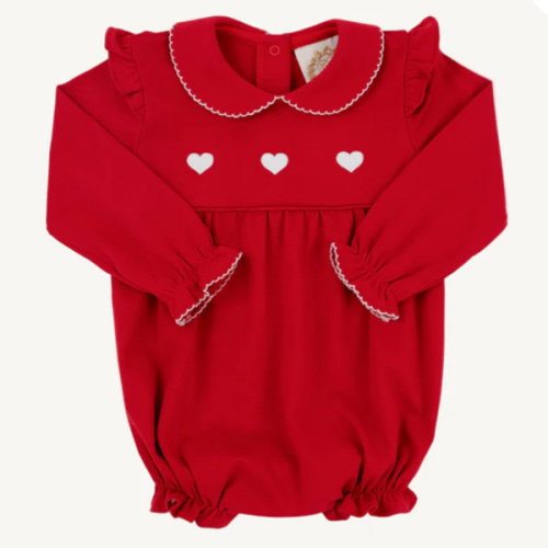 Long Sleeve Biltmore Bubble - Richmond Red with Worth Avenue White & H